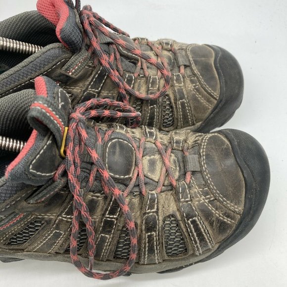 Keen Womens Hiking Oxford Leather Shoes Brown Size 8 - Picture 7 of 9